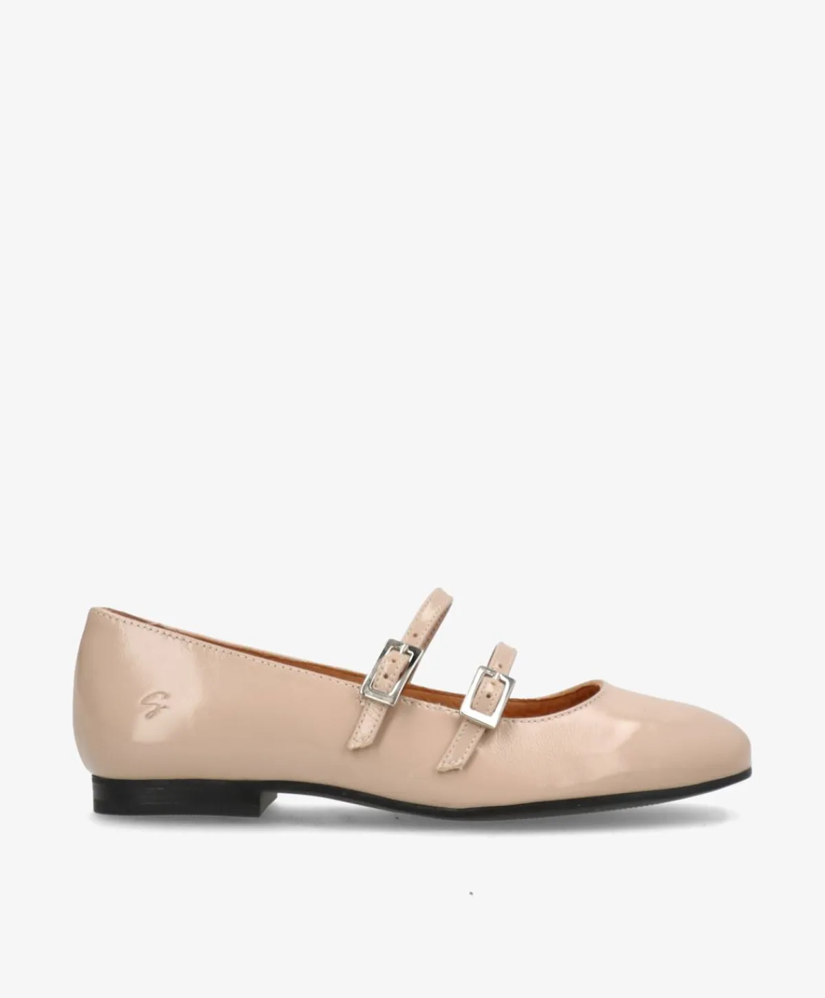 Dame Shoedesign Copenhagen ALICIA P - lak læder - Ballerina med rem