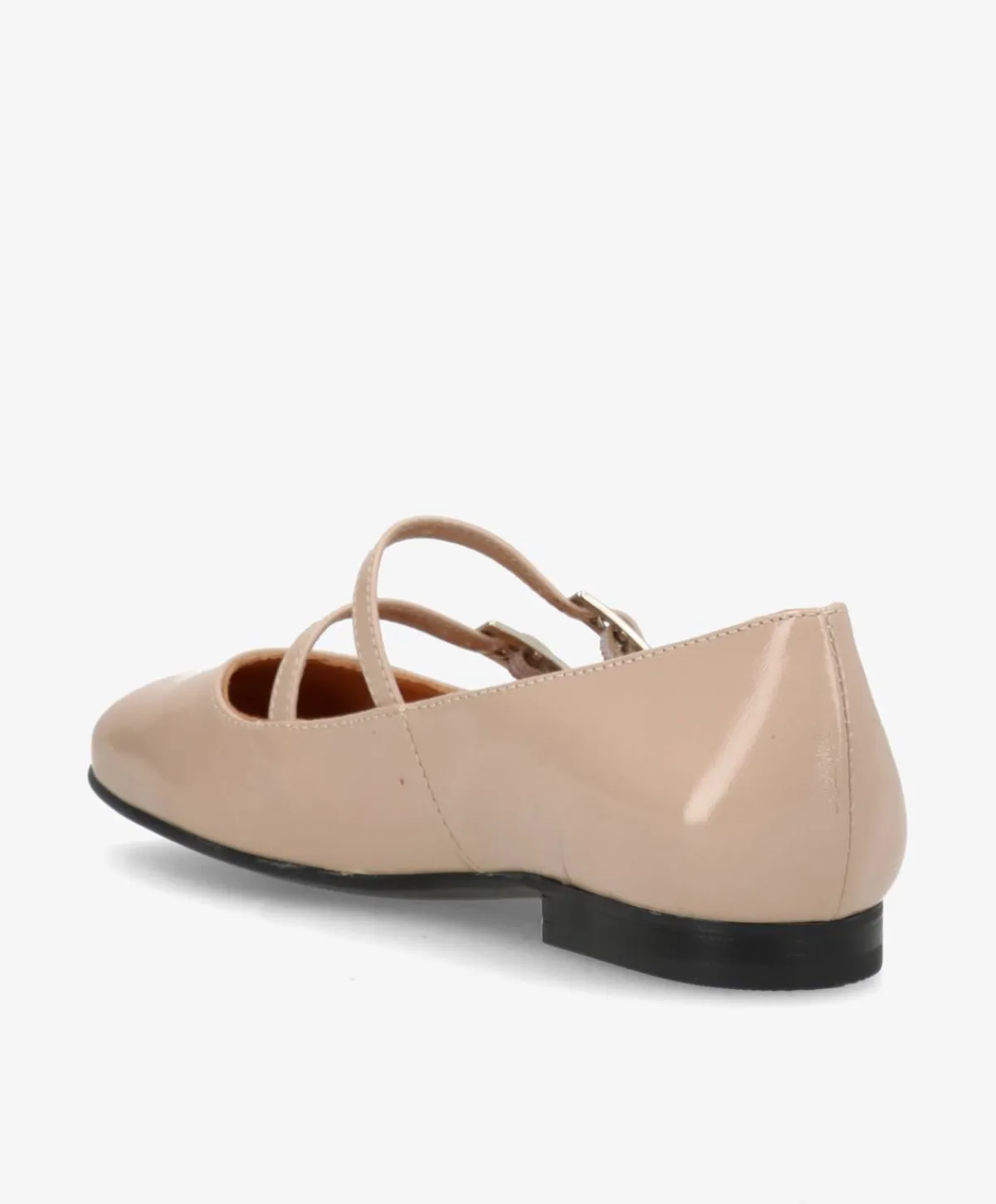 Dame Shoedesign Copenhagen ALICIA P - lak læder - Ballerina med rem