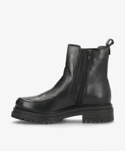 Dame Shoedesign Copenhagen ASPEN - Sort læder - Chelsea støvler Dame