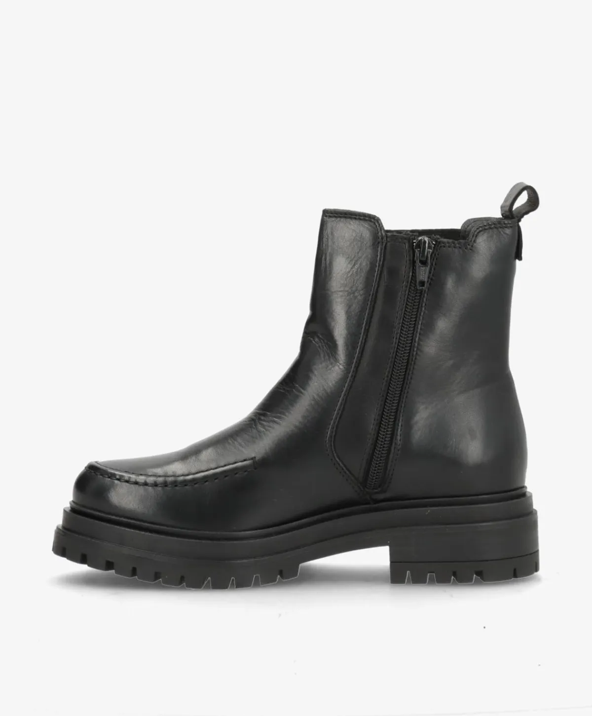 Dame Shoedesign Copenhagen ASPEN - Sort læder - Chelsea støvler Dame