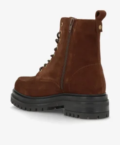 Dame Shoedesign Copenhagen ASPEN ZIP S - Mørkebrun ruskind - Støvle med lynlås Dame