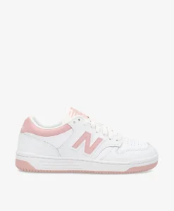 Dame New Balance BB480LOP - Sneakers - Hvid/Lyserød