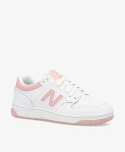 Dame New Balance BB480LOP - Sneakers - Hvid/Lyserød