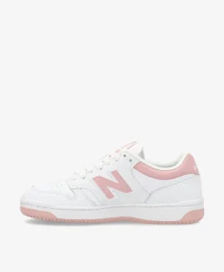 Dame New Balance BB480LOP - Sneakers - Hvid/Lyserød