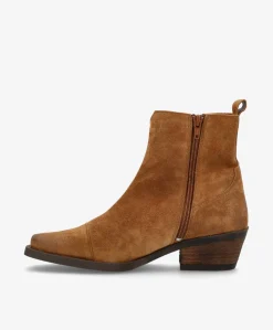 Dame Shoedesign Copenhagen CALAMITY - Ruskindsstøvle Western - Lys Brun