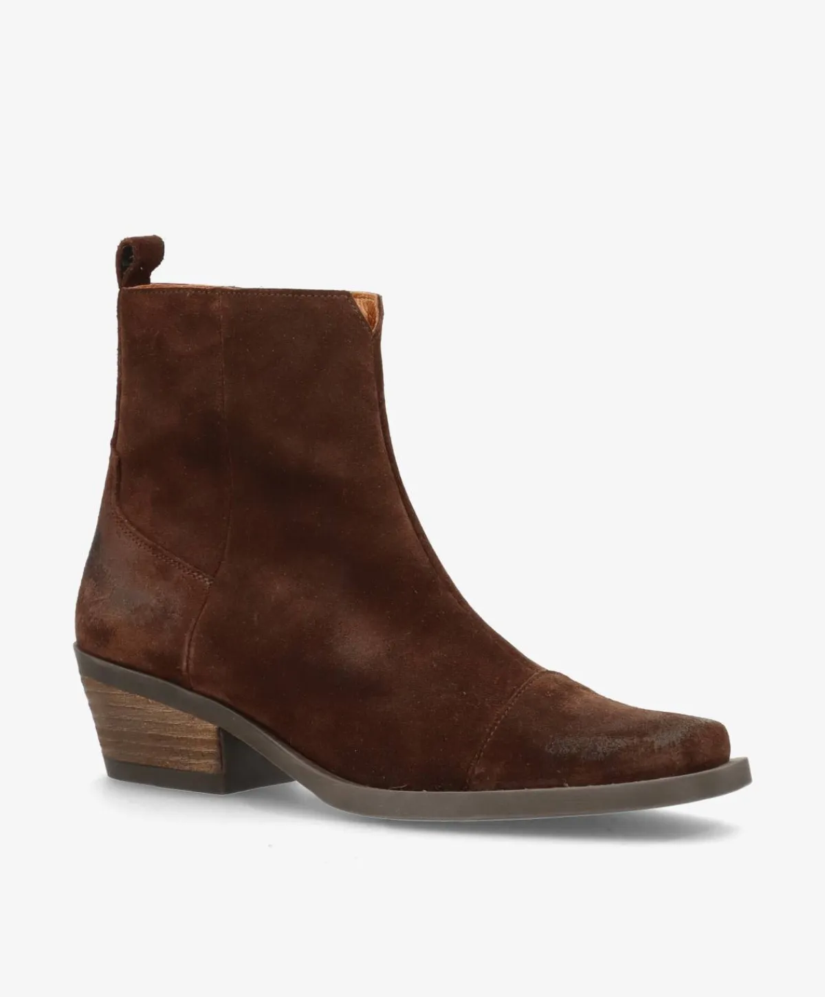 Dame Shoedesign Copenhagen CALAMITY - Ruskindsstøvle Western - Mørk Brun