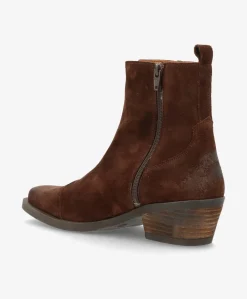 Dame Shoedesign Copenhagen CALAMITY - Ruskindsstøvle Western - Mørk Brun