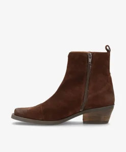 Dame Shoedesign Copenhagen CALAMITY - Ruskindsstøvle Western - Mørk Brun