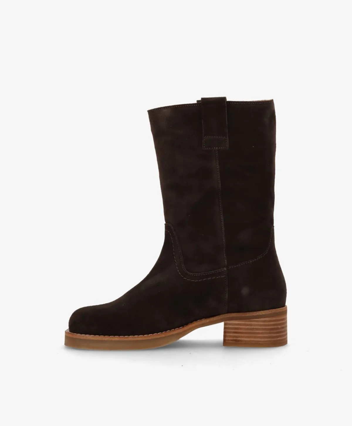 Dame phenumb copenhagen CAMERON S - Mørkebrun ruskind - Høj støvle Dame