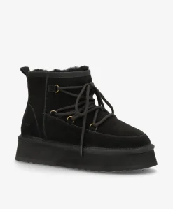 Dame phenumb copenhagen DUMBLE XL LACE - Dame Bamsestøvle med snøre - ruskind