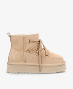 Dame phenumb copenhagen DUMBLE XL LACE - Dame Bamsestøvle med snøre - ruskind