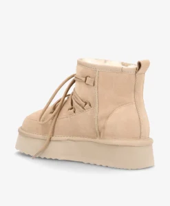 Dame phenumb copenhagen DUMBLE XL LACE - Dame Bamsestøvle med snøre - ruskind