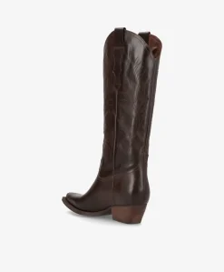 Dame phenumb copenhagen FRANKIE - Cowboy støvle lang - Mørk Brun