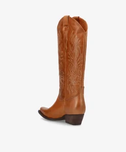 Dame phenumb copenhagen FRANKIE - Cowboy støvle lang - Lys Brun