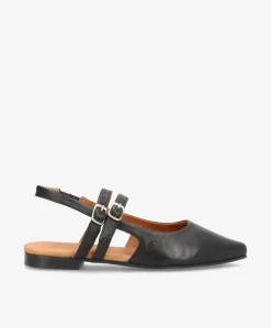 Dame Shoedesign Copenhagen JANIS - Sort læder - Slingback