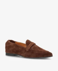 Dame Shoedesign Copenhagen LUCY S - ruskind - Loafers med spids Dame