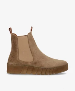 Dame Shoedesign Copenhagen MOOVED S - ruskind - Chelsea støvler Dame