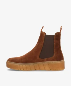 Dame Shoedesign Copenhagen MOOVED S - ruskind - Chelsea støvler Dame
