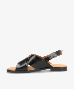 Dame Shoedesign Copenhagen NICOLA P - lak læder - Flade sandaler