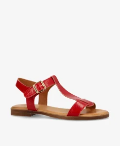 Dame Shoedesign Copenhagen NORA P - lak læder - Flade sandaler