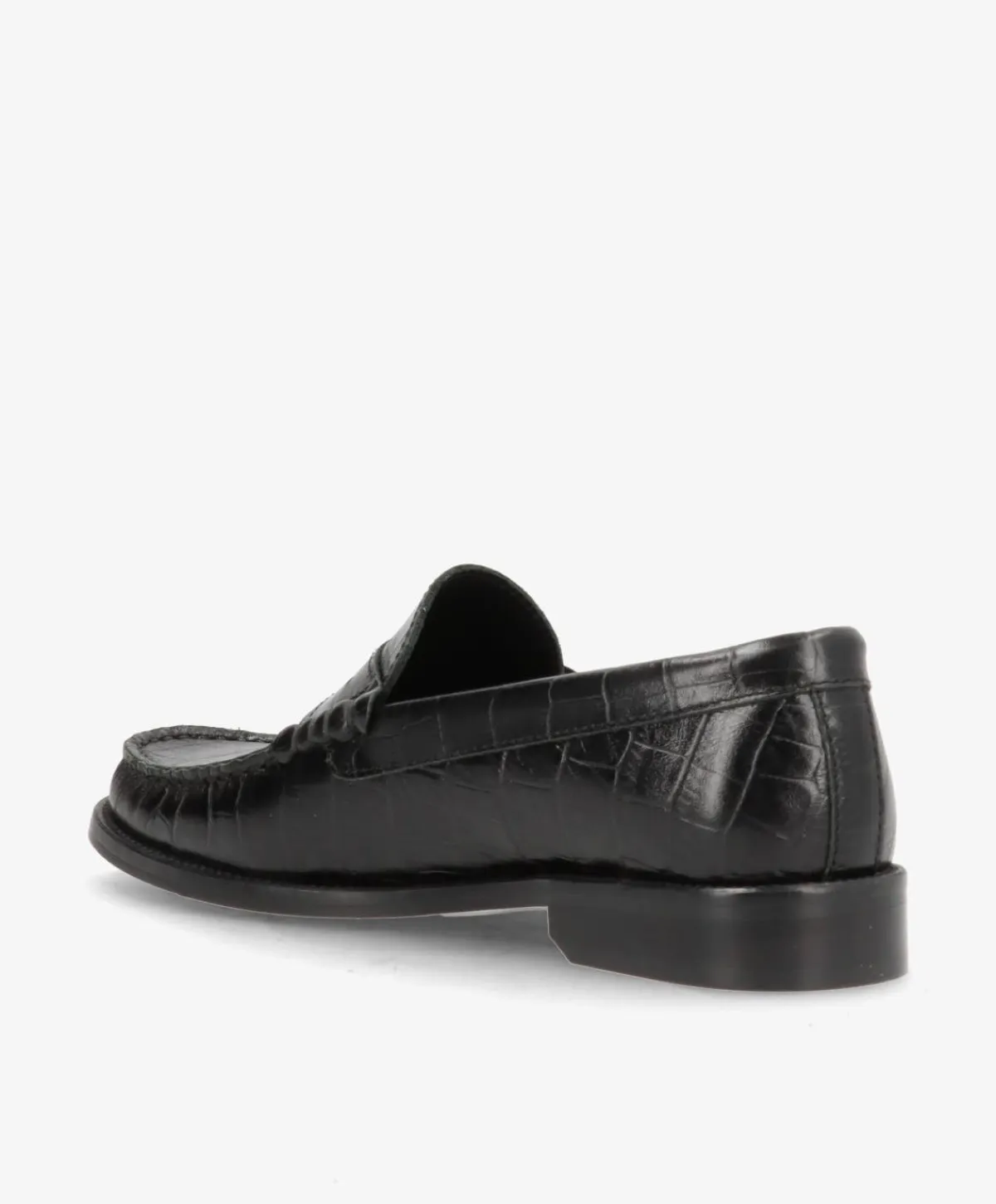 Dame phenumb copenhagen REGENT C - Dame loafer - Sort læder croco