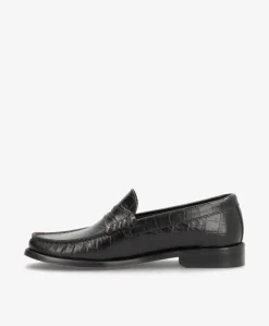 Dame phenumb copenhagen REGENT C - Dame loafer - Sort læder croco