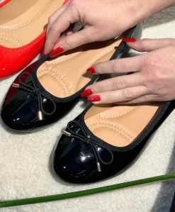 Dame Havanna Shoes RIOM - Ballerina - Sort lak - 9988-139