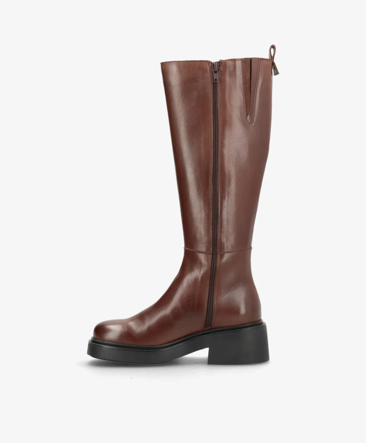 Dame Shoedesign Copenhagen SADDLE LONG - læder - Lange støvler Dame