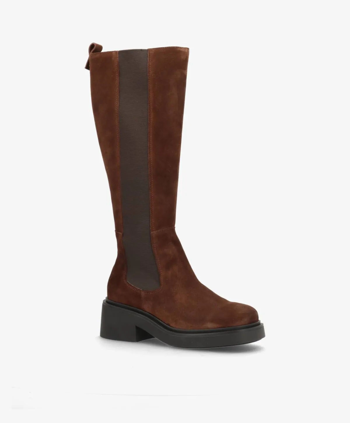 Dame Shoedesign Copenhagen SADDLE LONG S - ruskind - Lange støvler Dame