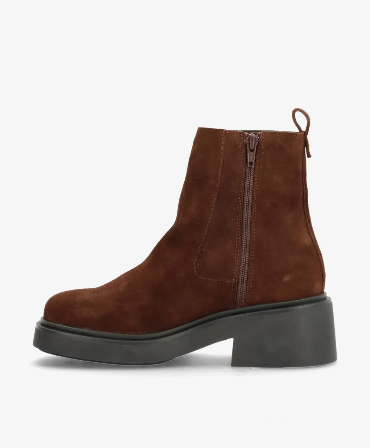 Dame Shoedesign Copenhagen SADDLE S - ruskind - Chelsea støvler Dame