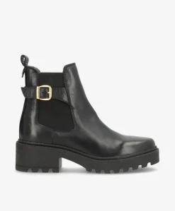 Dame Shoedesign Copenhagen SARAH - Sort læder - Chelsea støvler Dame