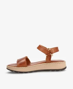 Dame Shoedesign Copenhagen TILDE - Brun læder - Sandaler platform Dame