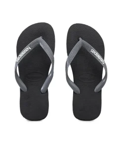 Dame Havaianas TOP LP FC- Slip-on Dame - Black/Steel -