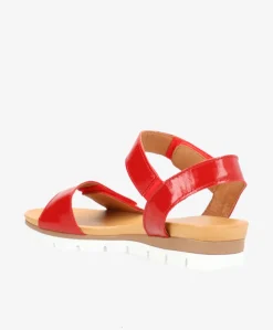 Dame Shoedesign Copenhagen TOSCANA P - lak læder - Flade sandaler