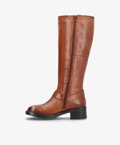 Dame Shoedesign Copenhagen TYLER - Lang biker støvle - læder